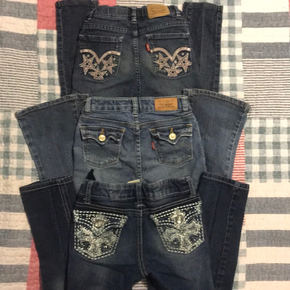 Girls blue jeans